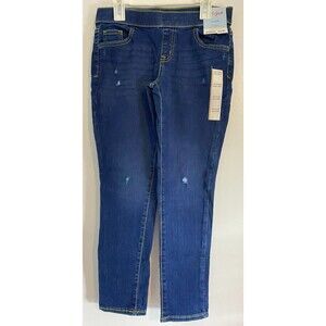 Girls' Cat & Jack Ultimate Stretch Jeggings Jeans - Dark Vintage Blue - 10 Plus